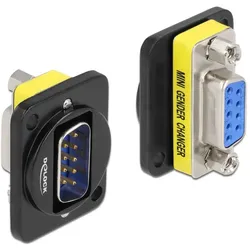DELOCK D-Typ Modul DB9 Stecker zu DB9 Buchse