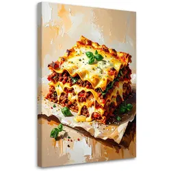 LEINWANDBILD Lasagne Essen 80x120cm