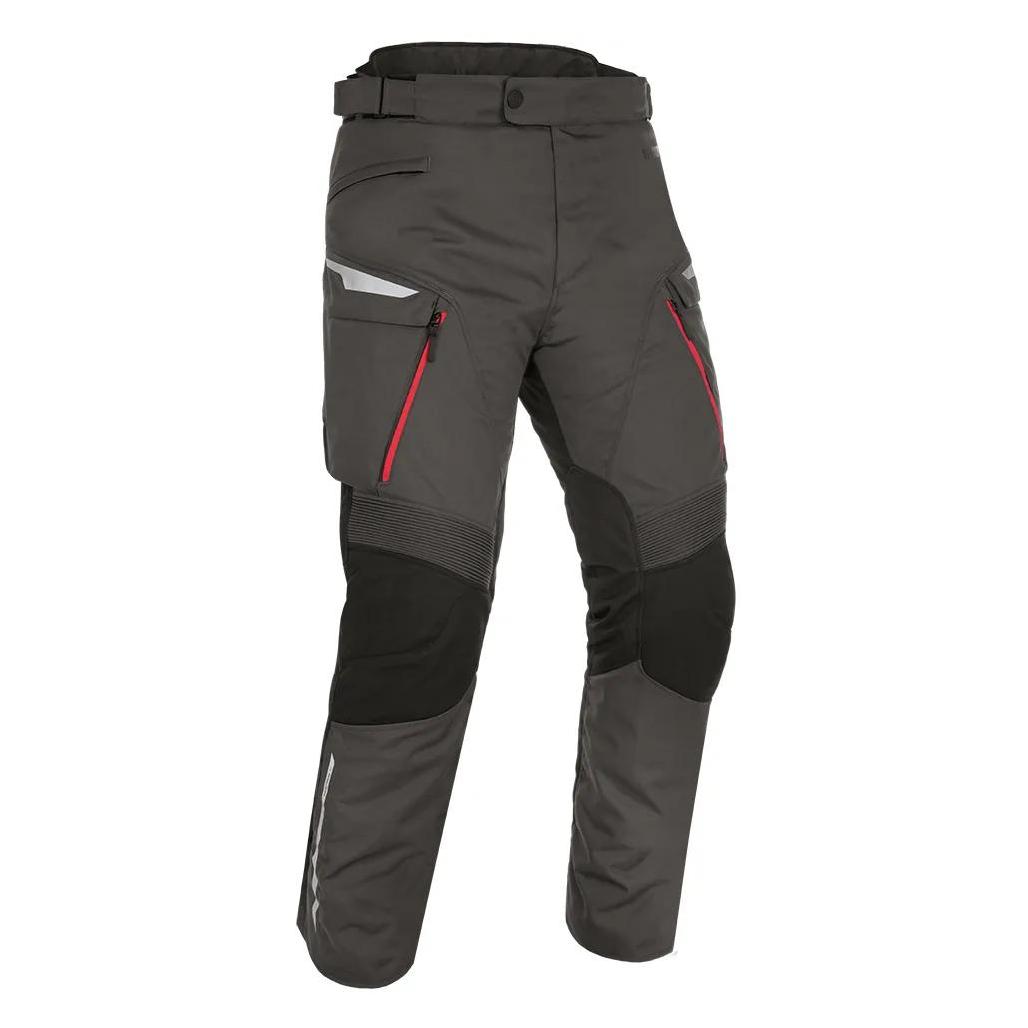 Oxford Herren Montreal 4.0 Dry2Dry Motorradhose aus Textil, Schwarz Grau Rot, 3XL/Mehr (Herren, Langgrössen, 3XL) (TM206103R3XL)