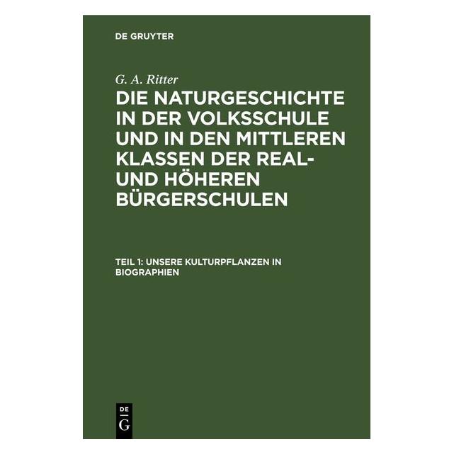 De Gruyter Ritter:G. A. Ritter: Die Naturgeschicht (Deutsch, G. A. Ritter) (67781275)