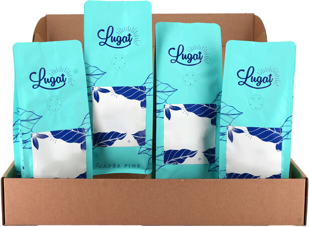 Lugat - Kaffeebohnen Probierset "schokoladig" 4 X 250g - MaxiCoffee