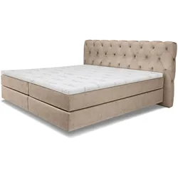 Boxspringbett SANSIBAR LANGEOOG - Bezug: Stoff