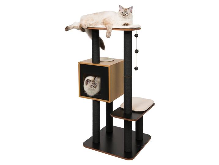 Catit Vesper High Base Kratzbaum Schwarz Schwarz One Size