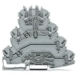 Wago 2002-4141 Vierstock-Reihenklemme,Motoranschluss-Reihenklemme,L1 - L2,grau 20024141  - 25 Stück