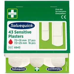 Söhngen, Pflaster, Refill für SALVEQUICK, 6 VE Pflaster-Strips, Vlies, je 43 Stk, VE à 6 Stk (6x)