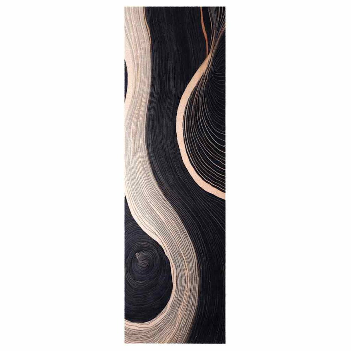 vidaXL Keukentapijt - Zwart - Modern - Rechthoekig - 150 x 45 cm