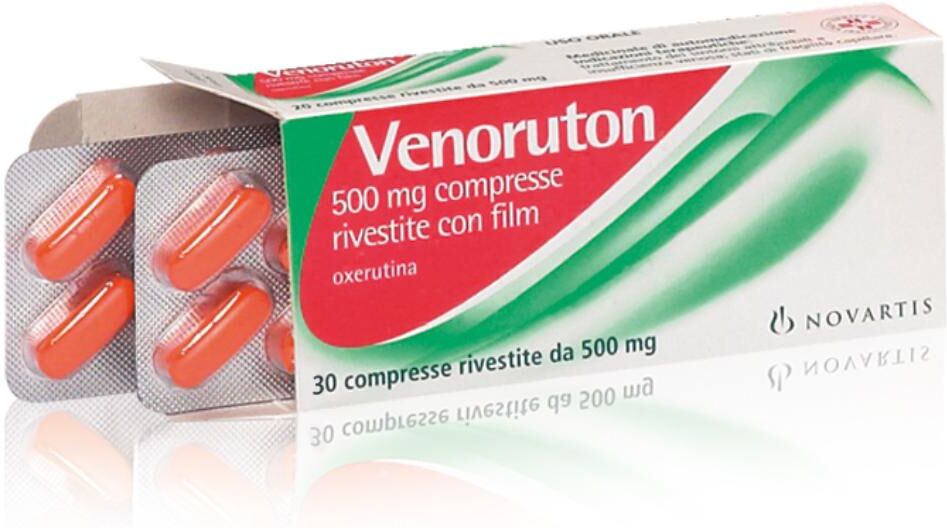 EG SpA Venoruton, 30 Compresse Rivestite da 500 mg