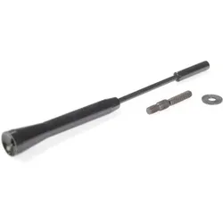  Antennenstab Aluminium 17cm M5+M6 schwarz 