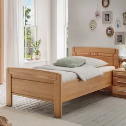 Seniorenbett aus Eiche teilmassiv Made in Germany