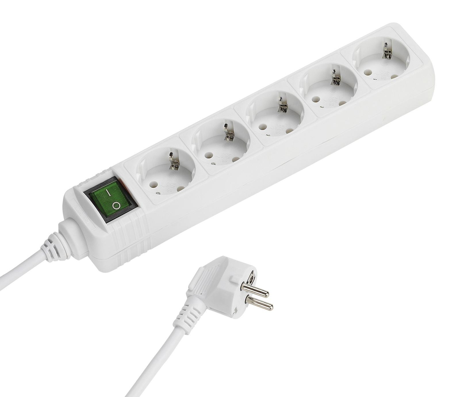 Vivanco Stekkerdoos met 5 Schuko-stopcontacten