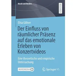 Der Einfluss von räumlicher Präsenz auf das emotionale Erleben von Konzertvideos, Fachbücher von Elisa Gillner