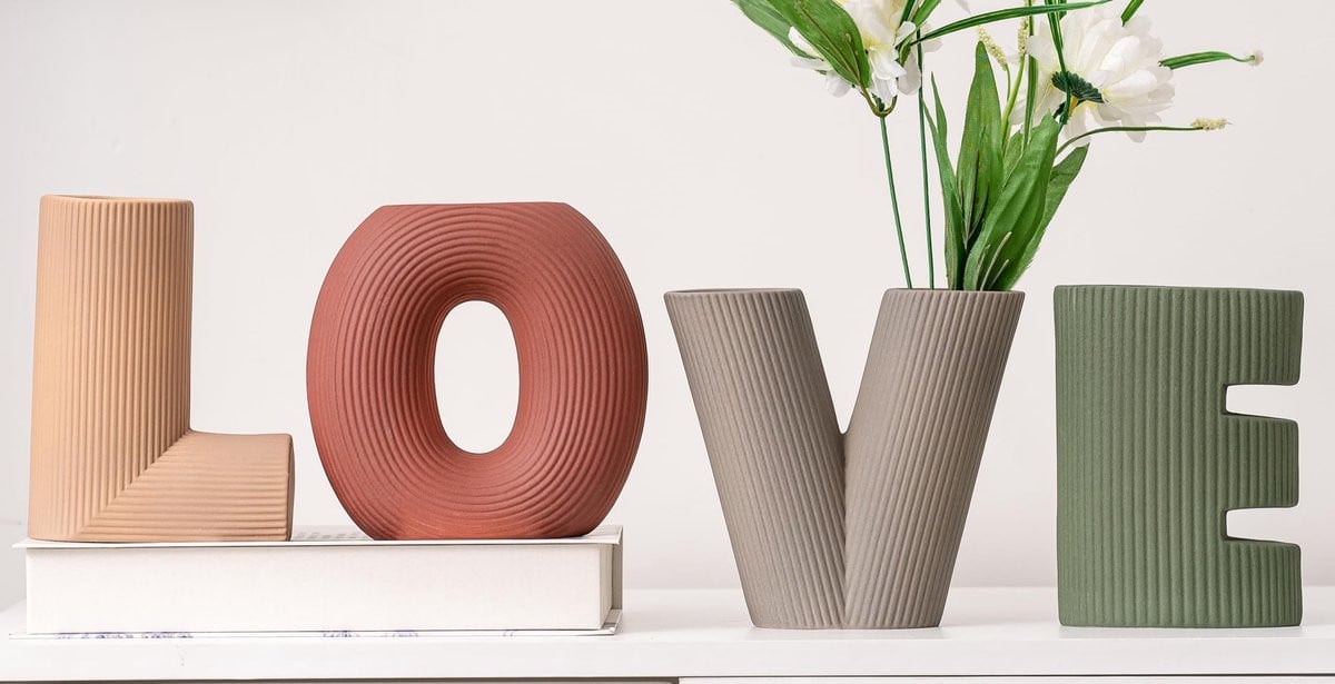 Merkloze set van 4 creatieve vazen voor moderne decoratie