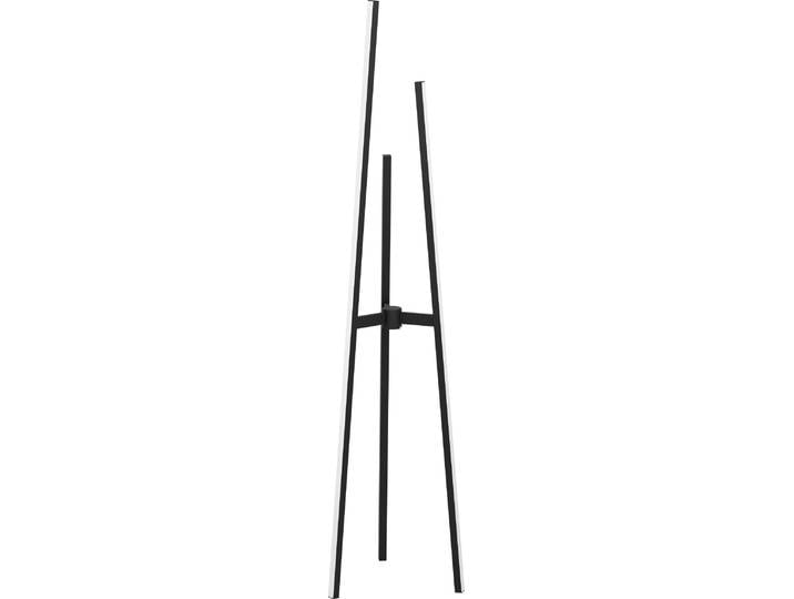 Lampadaire LED EGLO Mongolanda\, lampe design pour salon\, lampadaire en forme de barre\, métal noir\, blanc chaud\, 151 cm