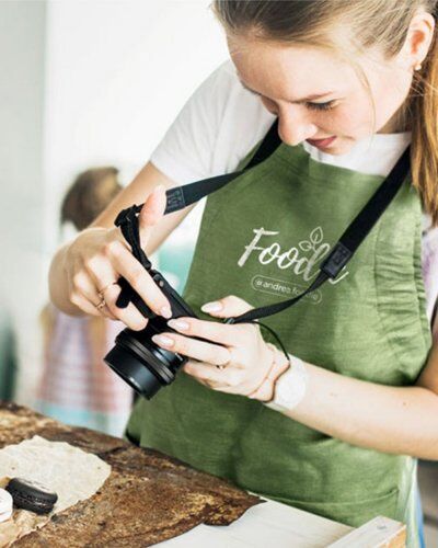 NAIMA Grembiule cucina canapa naturale con tasche 98x69,5cm Personalizzate o neutre