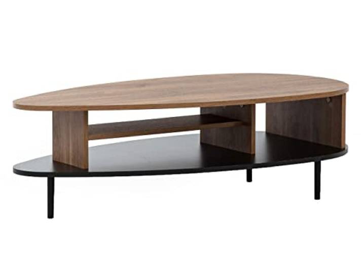 Mirjan24 Couchtisch Veirana VS04, Sofatisch, Eiförmiger Couchtischen, Beistelltisch, Stylischer Kaffeetisch, Wohnzimmertisch, Tee Tisch (Brandy Castello)