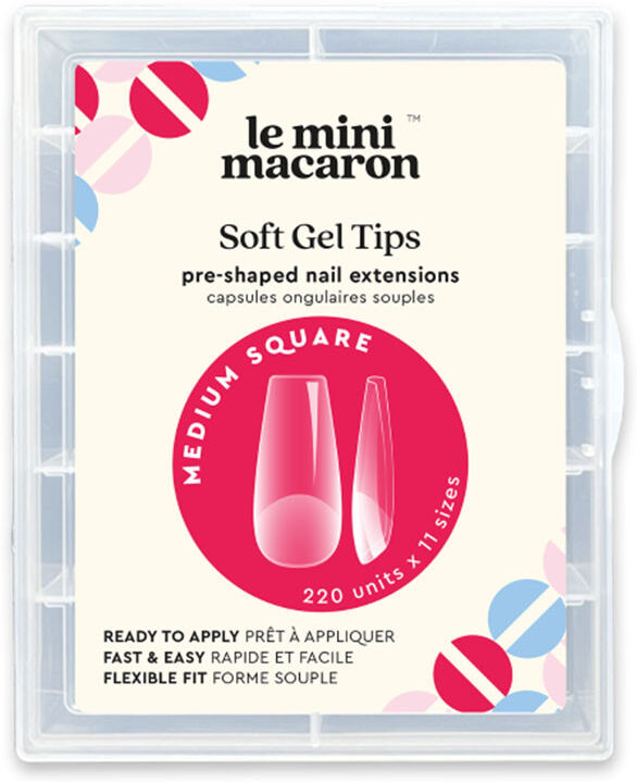 Le Mini Macaron Medium Square Faux ongles