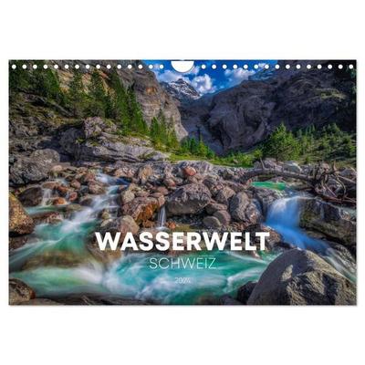 Wasserwelt Schweiz (Wandkalender 2027 DIN A4 quer), CALVENDO Monatskalender