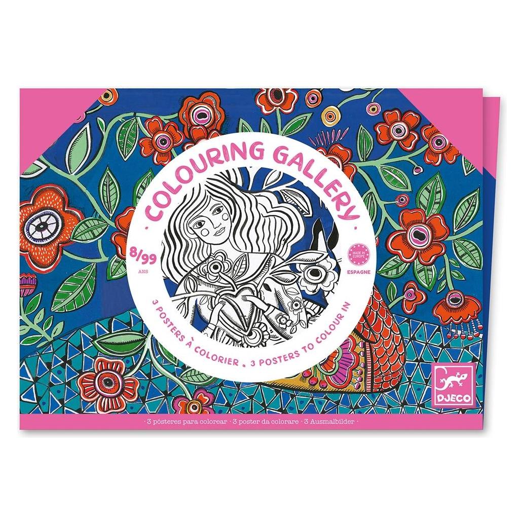 Djeco Colouring Gallery Blumen (DJ08692)