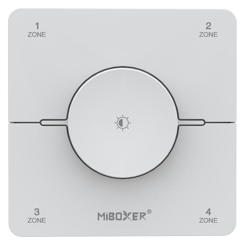 MiBoxer Synergy 21 LED Fernbedienung 2,4GHz dual white (CCT) 4 Zonen Drehbares Panel (w) *Milight/* (Gerätespezifische Fernbedienung, Radio Frequency (RF)) (KOS-W)