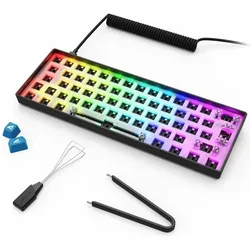 Sharkoon SGK50 S4 Gen2 bk Barebone (DE, Kabelgebunden), Tastatur, Schwarz