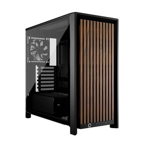 Corsair FRAME 4000D RS, Black/Walnut Midi-Tower PC-Gehäuse Schwarz, Holz