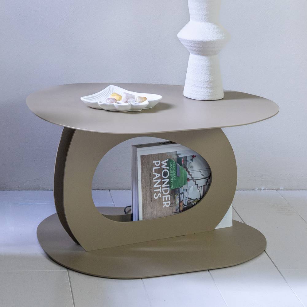 Pharao24.de Couchtisch Beistelltisch aus Metall in modernem Design