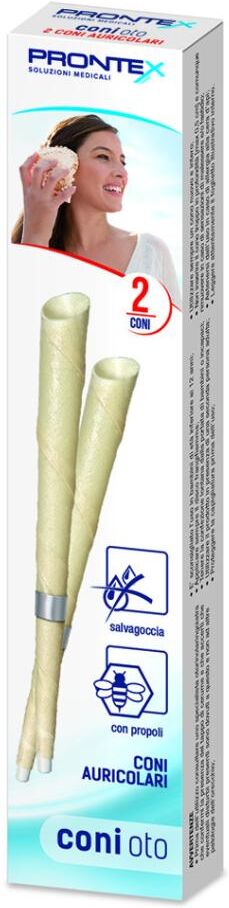 SAFETY SpA Prontex Coni Otologici per la Pulizia del Condotto Auricolare, 2 Pezzi