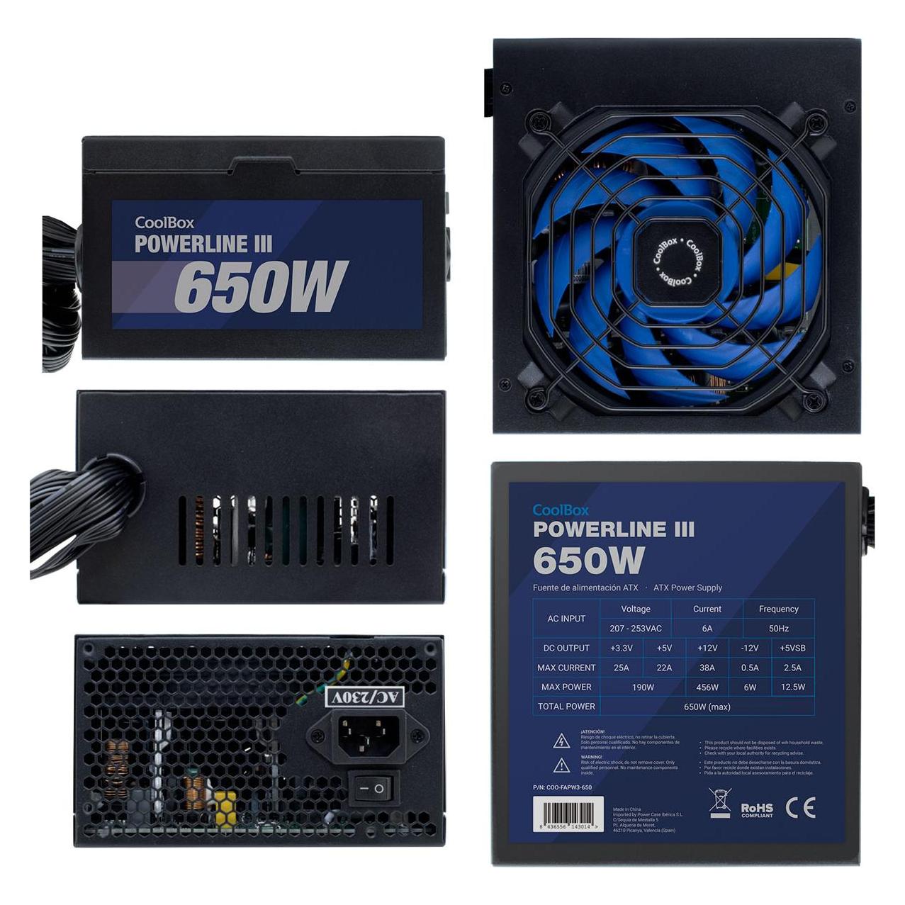CoolBox Powerline III 650 (650 W) (COO-FAPW3-650)