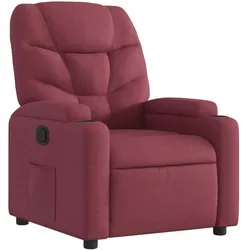 vidaXL, Sessel, Relaxsessel Weinrot Stoff,Farbe: Weinrot,Material: Stoff (100