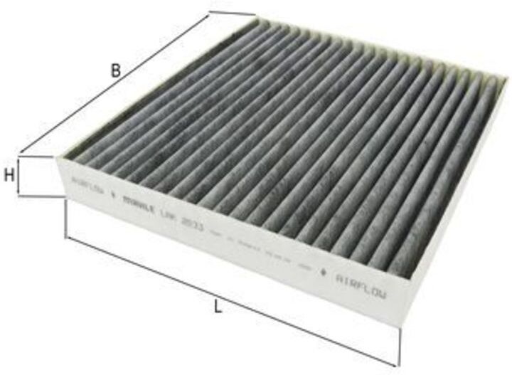 Innenraumluftfilter mit Aktivkohle MAHLE KNECHT LAK 2033