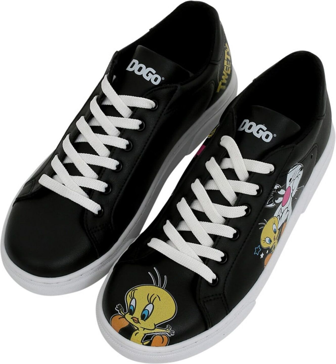 Sneaker DOGO "Ace Low-Top Sneaker Life Goes On Damen Sneaker, Ace Low-Top", Damen, Gr. 36, atmungsaktiv gefüttert ungefüttert, Normalschaft, schwarz, Lederimitat, Schuhe Sneaker, Handgefertigt