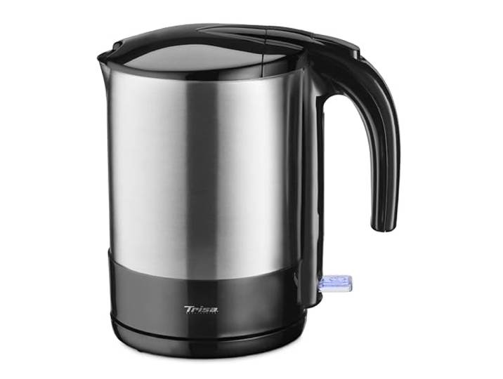 Trisa Comfort Boil Wasserkocher 1.7L Schwarz Strix Kalkfilter 360° Modernes Schwarz-Design, Deckel per Knopfdruck, Strix-Technologie, Kalkfilter, 360° Sockel, Kabelaufwicklung