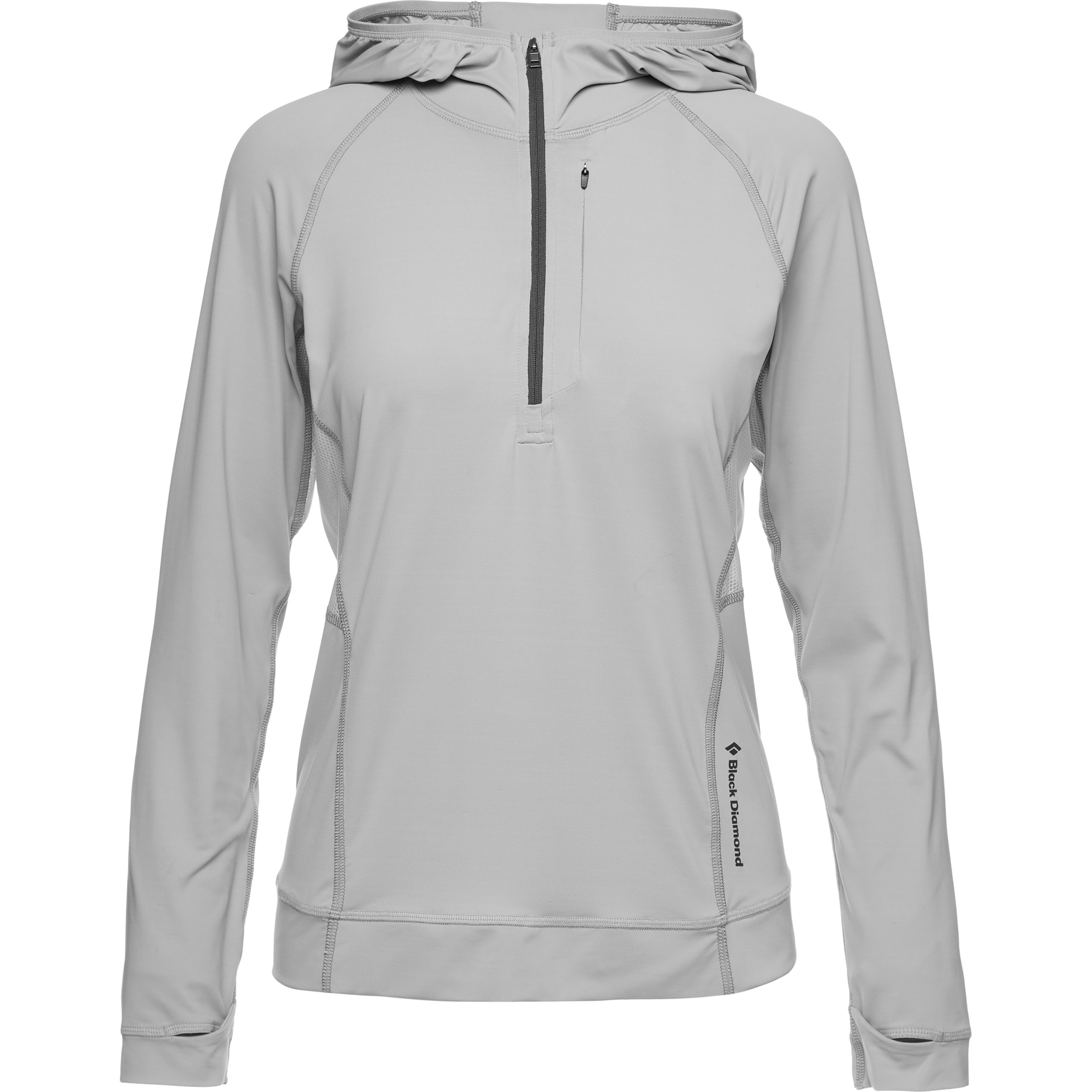 Black Diamond Alpenglow Pro Damen Hoodies grau Größe XL Alpinklettern | Klettersteig | Sportklettern Wasserabweisend Wasserabweisend