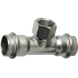 Viega Sanpress Inox T-Stück 54 mm x 1/2" IG x 54 mm - Modell 2317.2