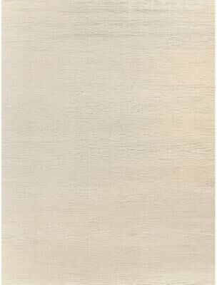 Exquisite Rugs "Merino Wool hand-knotted Merino Wool Ivory Area Rug - 12'4"" x 13'8"""