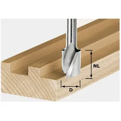 Festool, Fräser, Spiralnutfräser HS Spi S8 D18/25