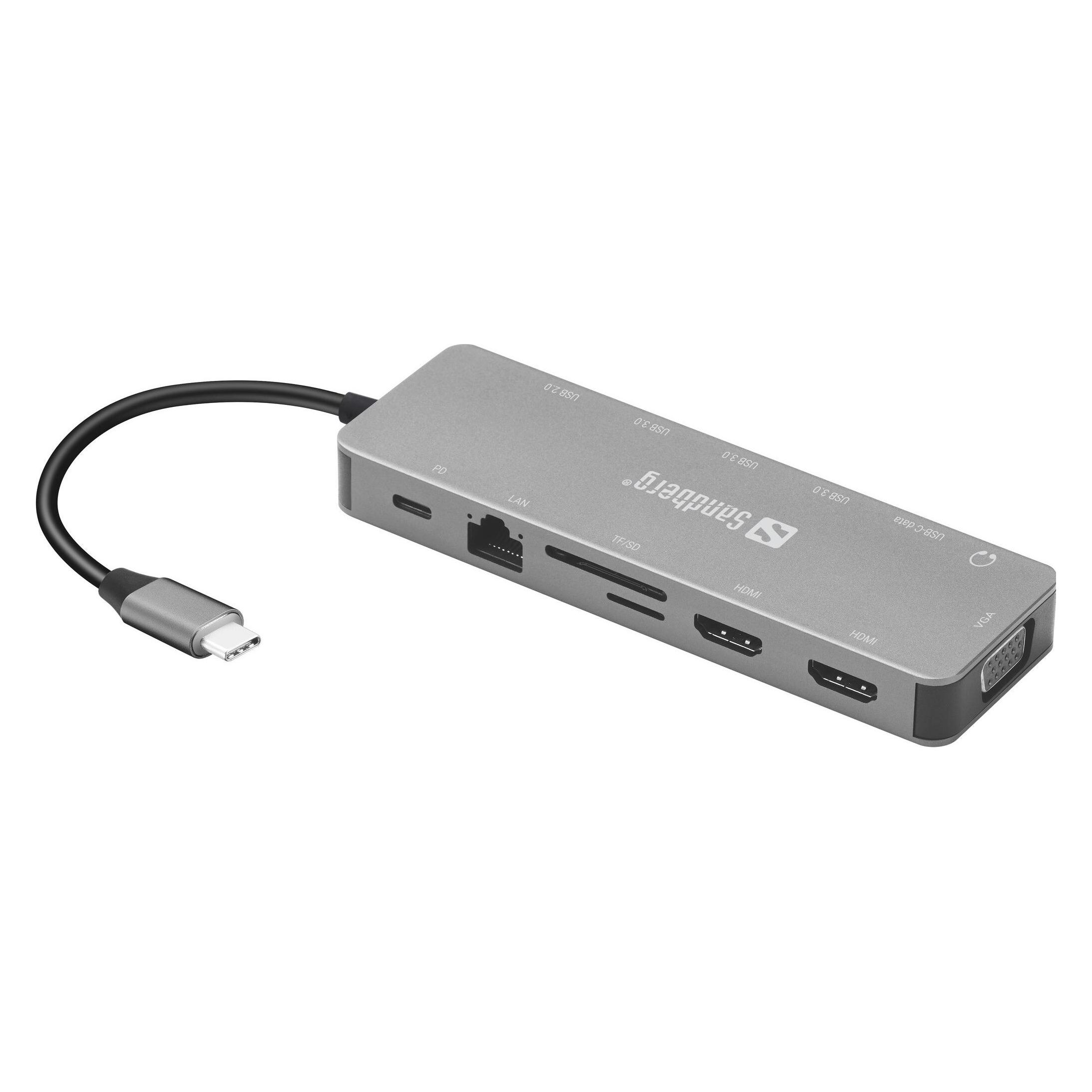 Sandberg 13-in-1 Travel Dock (USB-C, 13 Ports) (136-45)