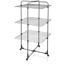 Leifheit Comfort Tower, Wäscheständer, Schwarz