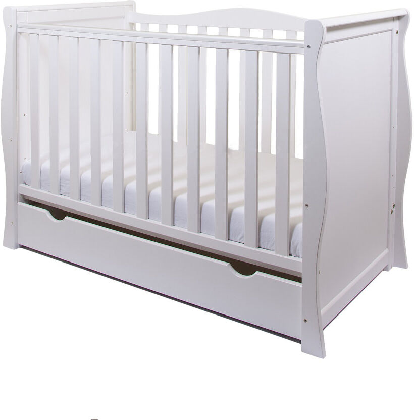 VICULII Willow Willow Sleigh Cot White Standard