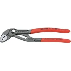 KNIPEX Wasserpumpenzange Cobra 180mm Kunststoffüberzug atramentiert 87 01 180 SB