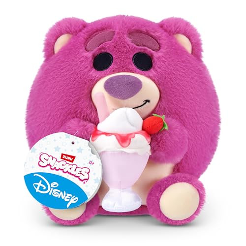 ZURU Snackles Disney Pixar Toy Story Lotso & Aardbei-Smoothie Pluche 20 cm