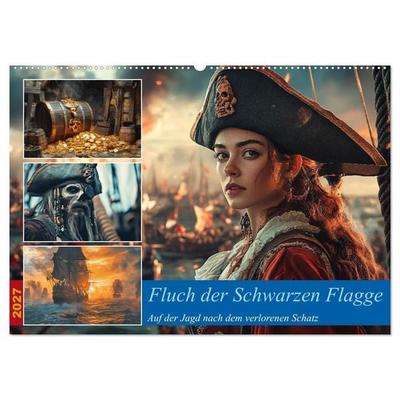 Fluch der Schwarzen Flagge (Wandkalender 2027 DIN A2 quer), CALVENDO Monatskalender