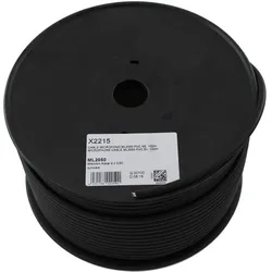 Televes Mikrofonleitung 2x0,50mm ML 2050SW schwarz 100m-Spule (Antennendose), Antennenkabel