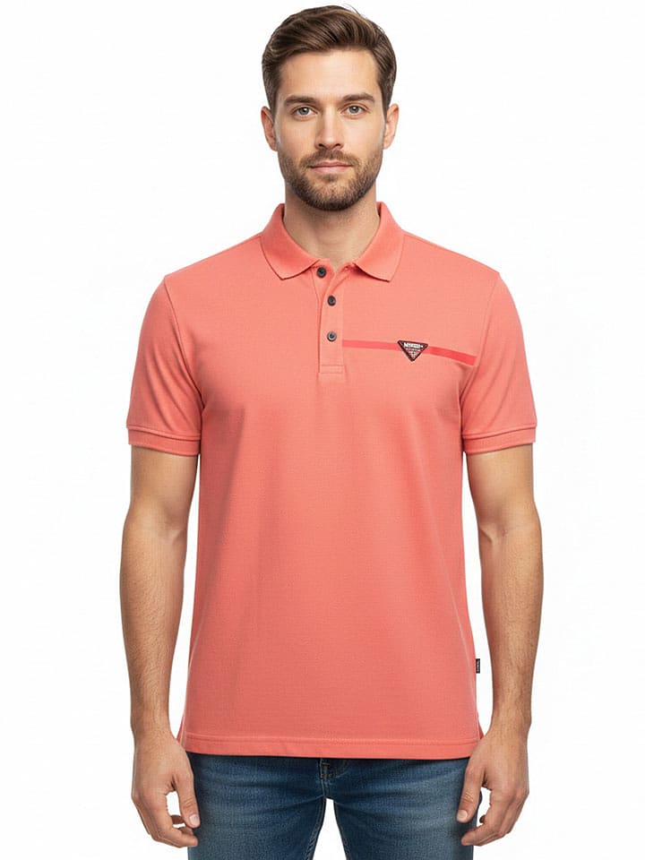 Geographical Norway Poloshirt "Kelif" in Koralle - M