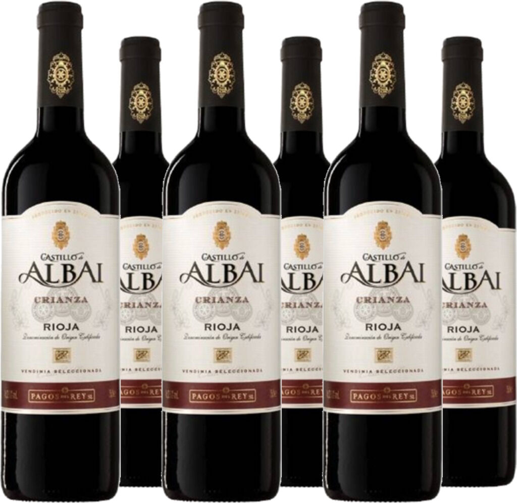 6er Vorteilspaket Castillo de Albai Crianza 2021 Pagos del Rey