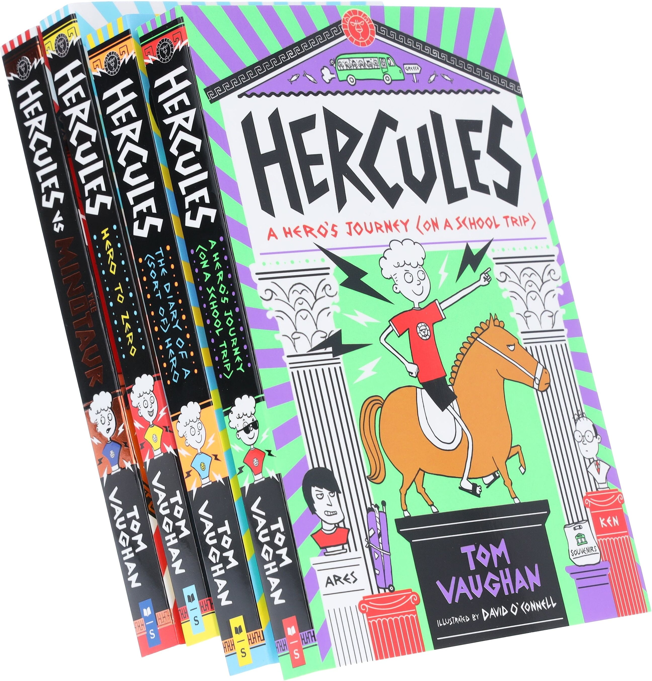 Hercules Series by Tom Vaughan Illustrated 4 Books Collection Set - Ages 8-12 - Paperback Scholastic