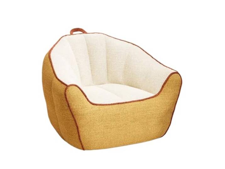 Xumh2024-3 Sitzsack Sitzsack-Sofa, Mini-Sofa, Tatami-Bodenstuhl, einzelner gemütlicher Neststuhl(Yellow)