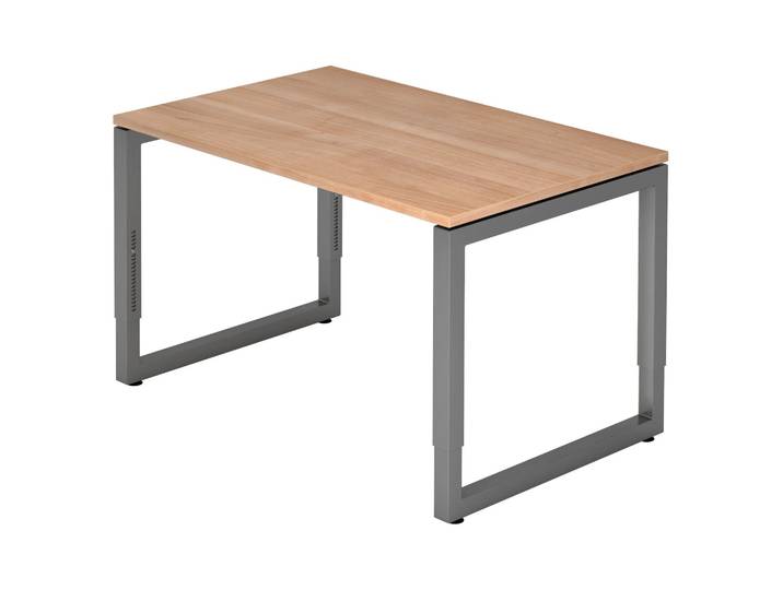 REGO 12 G Schreibtisch 120 x 80 höhenverstellbar Nussbaum
