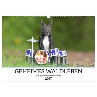 Geheimes Waldleben (Wandkalender 2027 DIN A3 quer), CALVENDO Monatskalender