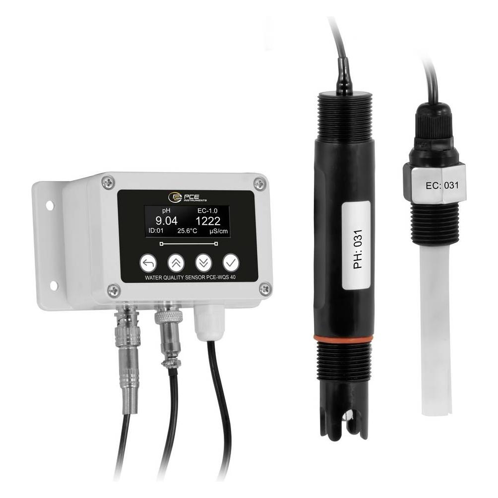 PCE Instruments PCE-WQS 40 Wasserqualitätsmessgerät pH-Wert, Leitfähigkeit, Tem (pH-Messgerät) (PCE-WQS 40)